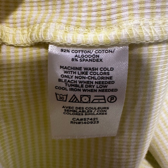 NWOT Loft Women's XL Sleeveless Striped Pullover Blouse/Tank Top Lime Green. - Picture 7 of 11